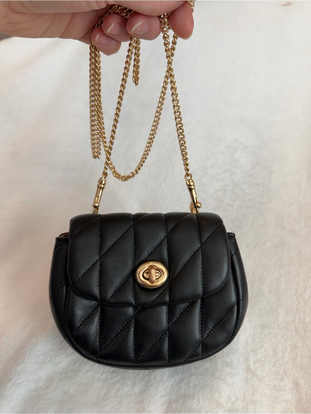 Coach Turnlock Quilted Card Case Crossbody